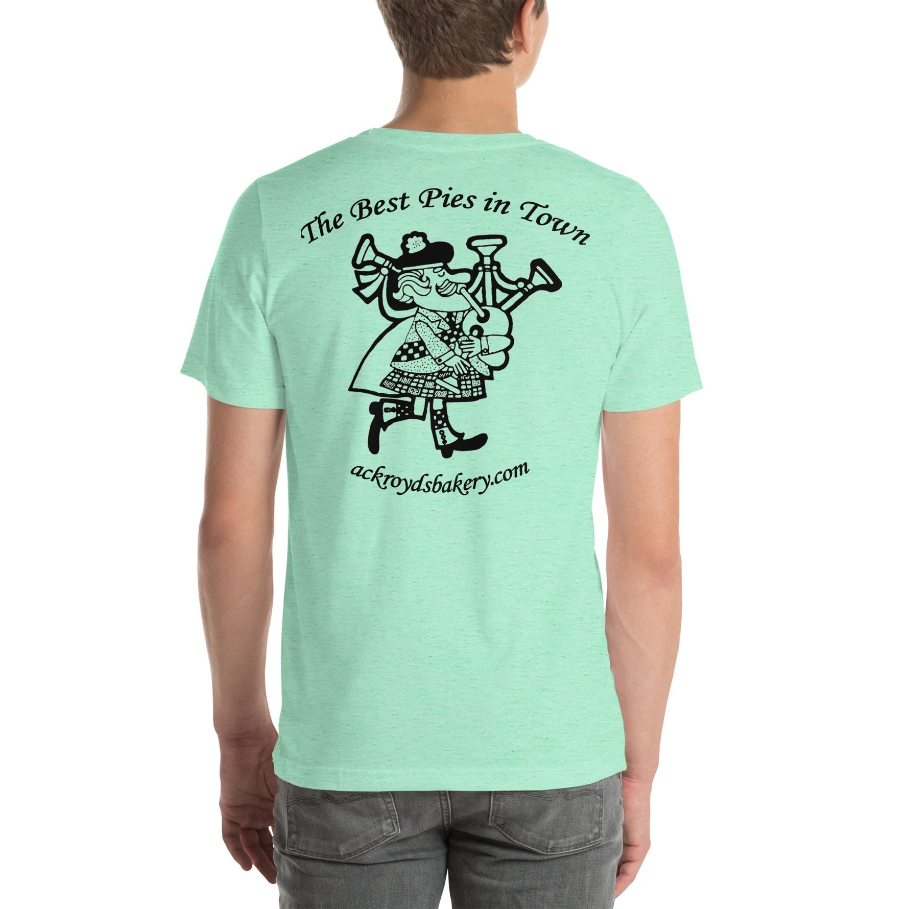 Ackroyd's Bakery Bagpiper Unisex T-Shirt - Knife Shift
