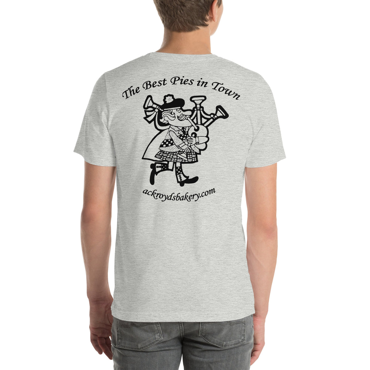 Ackroyd's Bakery Bagpiper Unisex T-Shirt - Knife Shift