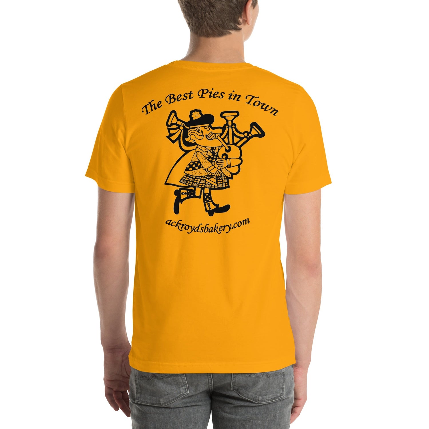 Ackroyd's Bakery Bagpiper Unisex T-Shirt - Knife Shift