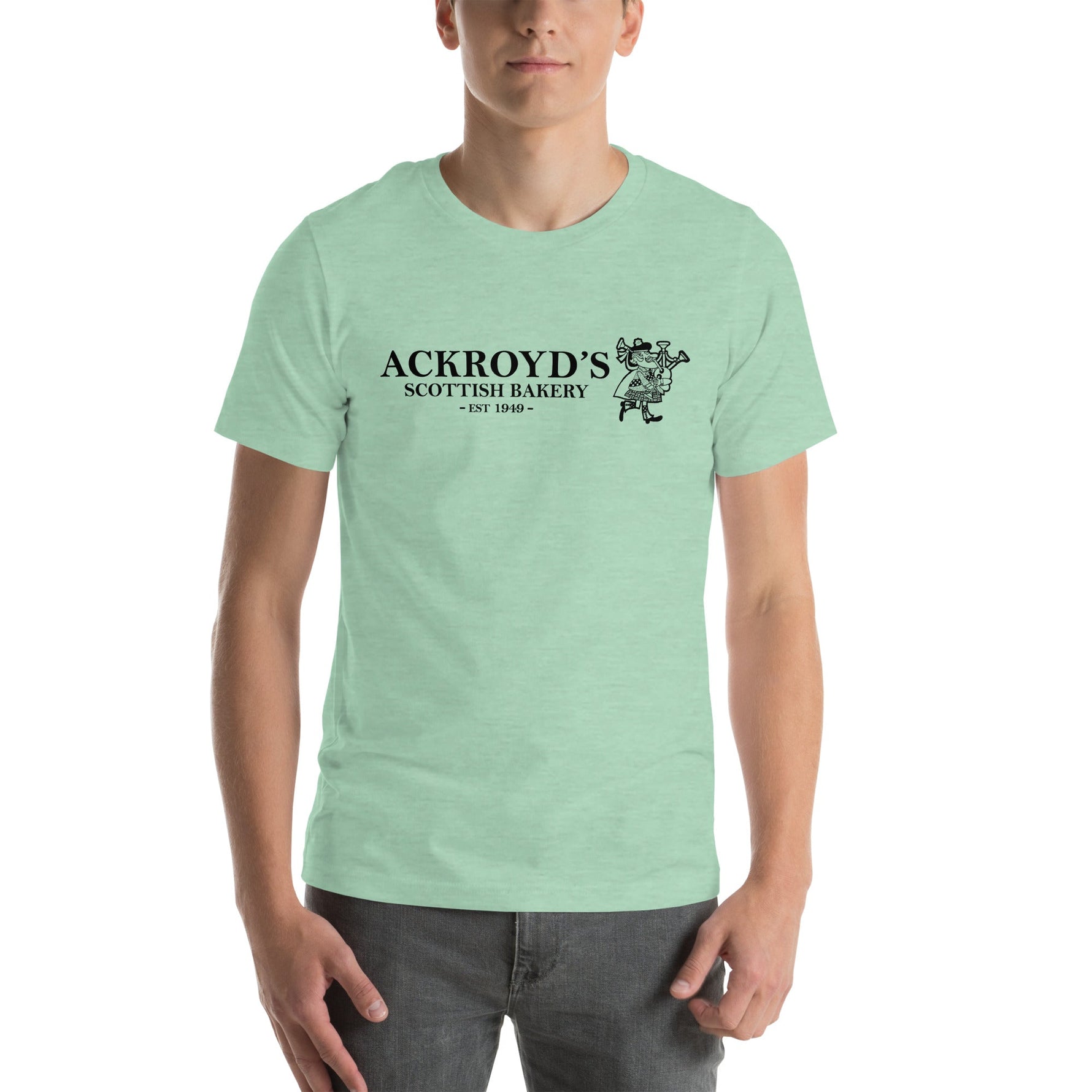 Ackroyd's Bakery Bagpiper Unisex T-Shirt - Knife Shift