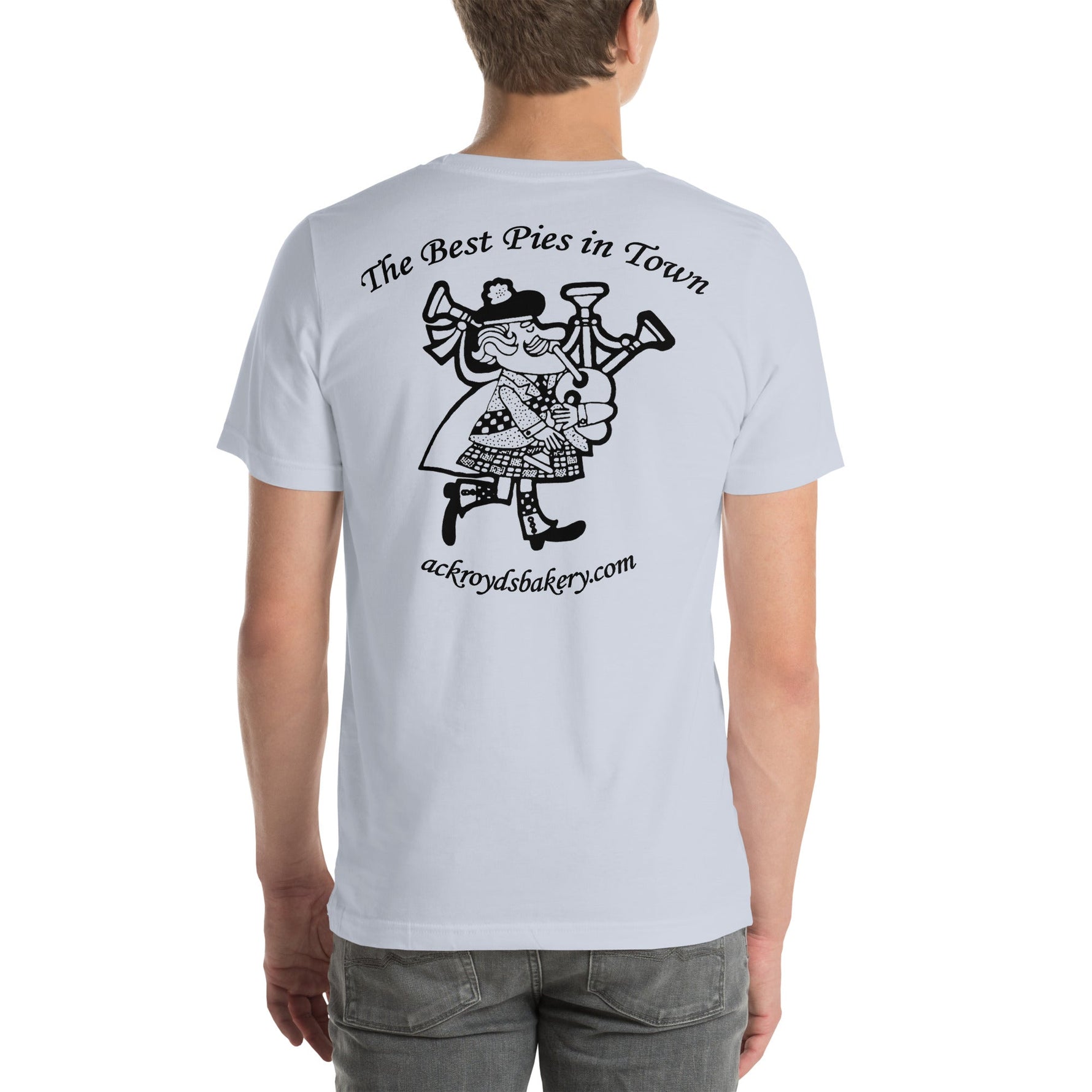 Ackroyd's Bakery Bagpiper Unisex T-Shirt - Knife Shift
