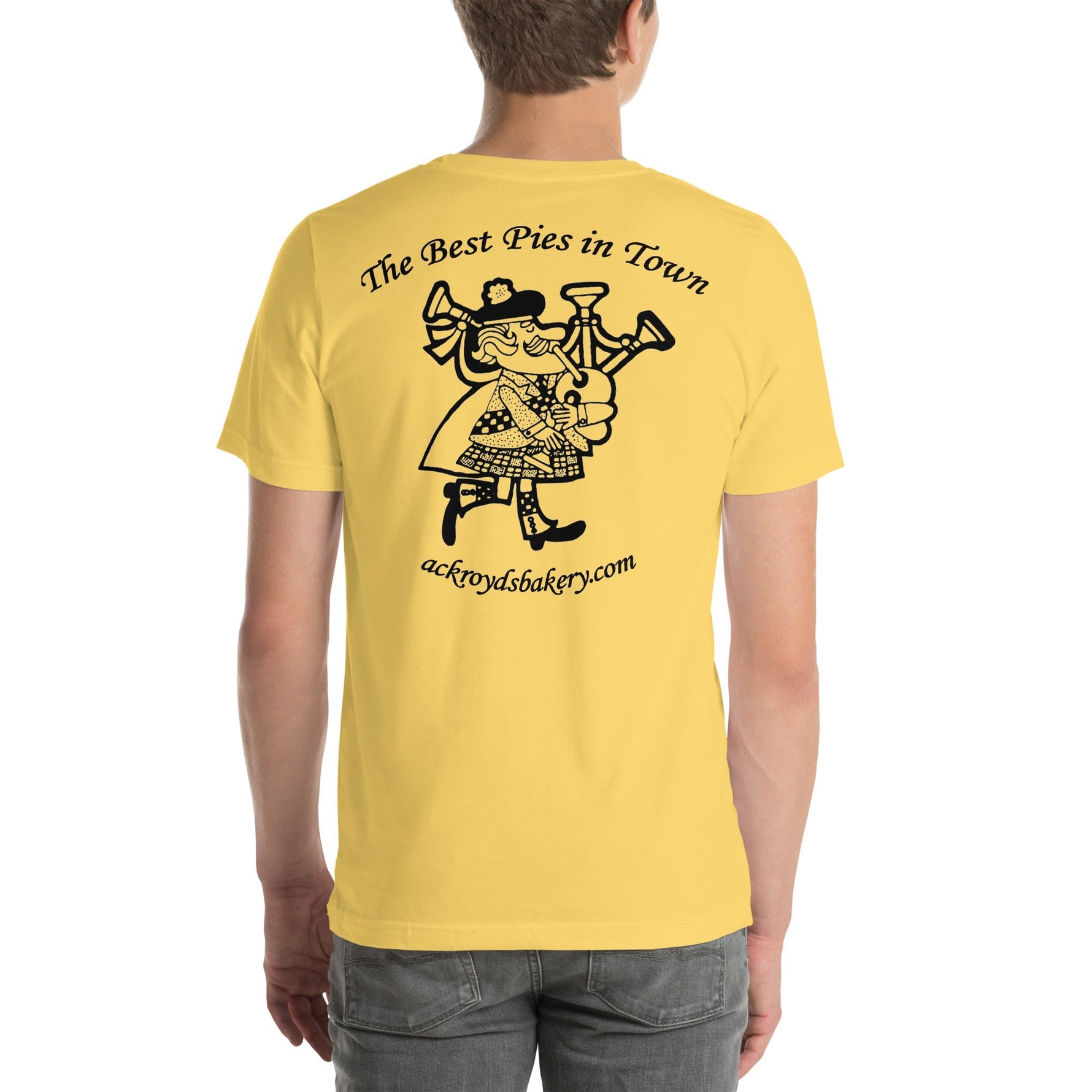 Ackroyd's Bakery Bagpiper Unisex T-Shirt - Knife Shift