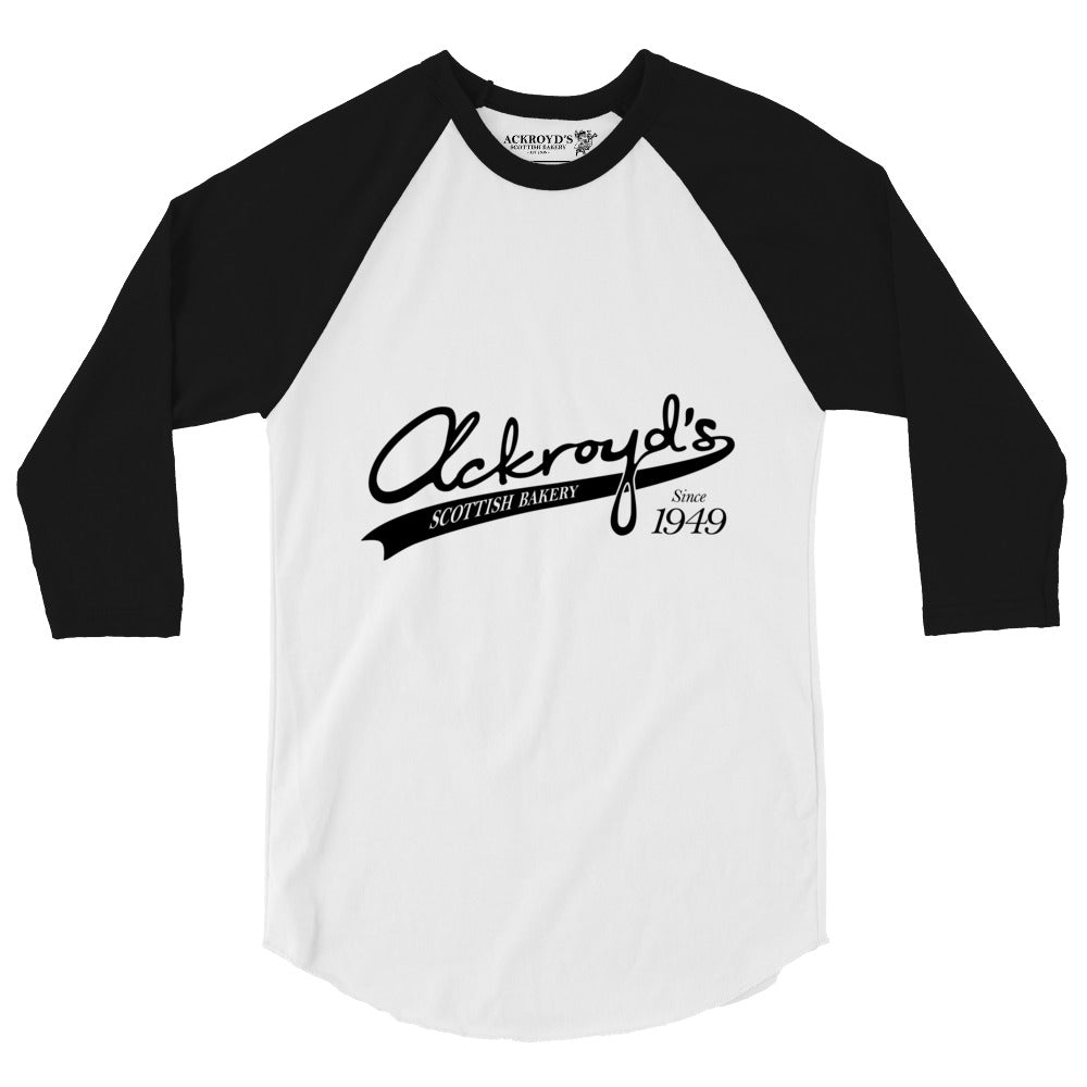 Ackroyd's Baseball Logo 3/4 Sleeve Raglan Shirt - Knife Shift