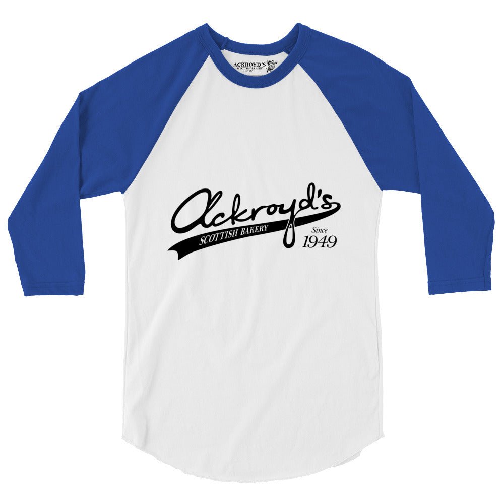 Ackroyd's Baseball Logo 3/4 Sleeve Raglan Shirt - Knife Shift