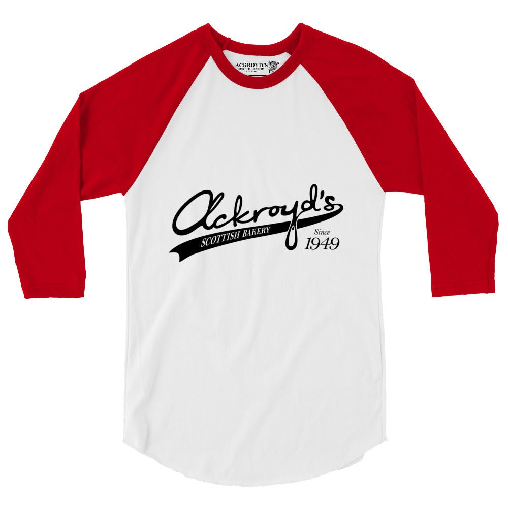 Ackroyd's Baseball Logo 3/4 Sleeve Raglan Shirt - Knife Shift
