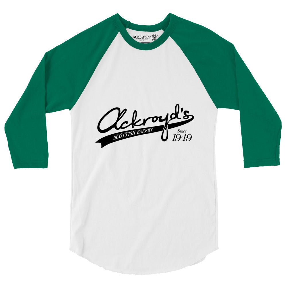 Ackroyd's Baseball Logo 3/4 Sleeve Raglan Shirt - Knife Shift