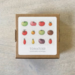 Mini Cards Set / Vegetables . Tomatoes - Knife Shift