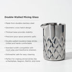 Admiral Stainless Steel Double-Walled Mixing Glass - Knife Shift