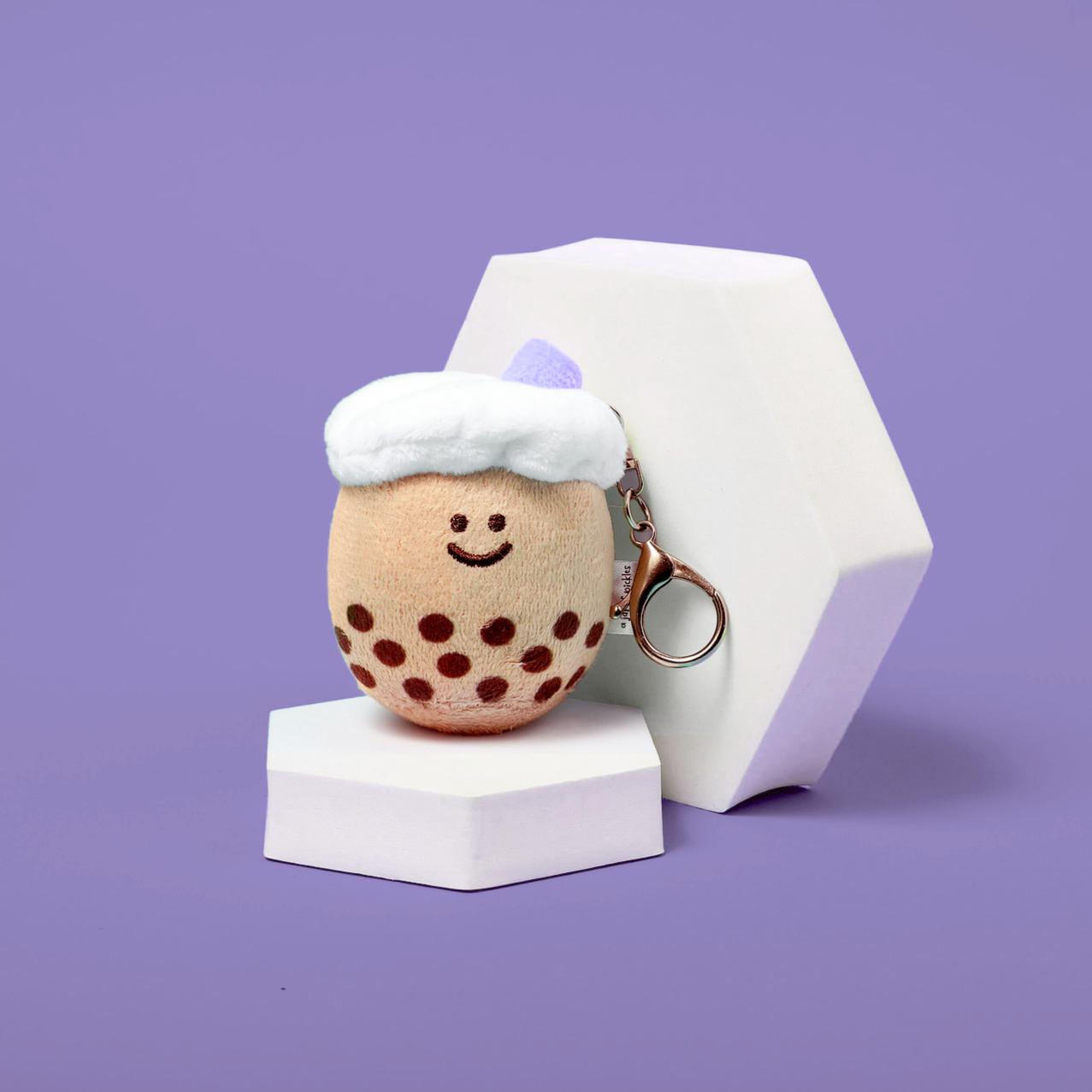 Mini Boba Milk Tea Plushie Keychain - Knife Shift