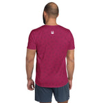 Men's Athletic Tee - Raspberry - Knife Shift