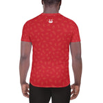 Men's Athletic Tee - Strawberry - Knife Shift