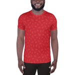 Men's Athletic Tee - Strawberry - Knife Shift