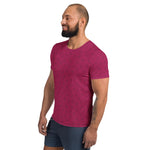 Men's Athletic Tee - Raspberry - Knife Shift