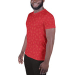Men's Athletic Tee - Strawberry - Knife Shift