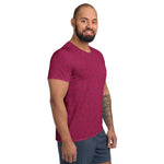 Men's Athletic Tee - Raspberry - Knife Shift