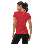 Women's Athletic Tee - Strawberry - Knife Shift