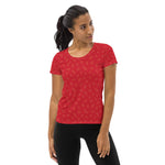 Women's Athletic Tee - Strawberry - Knife Shift