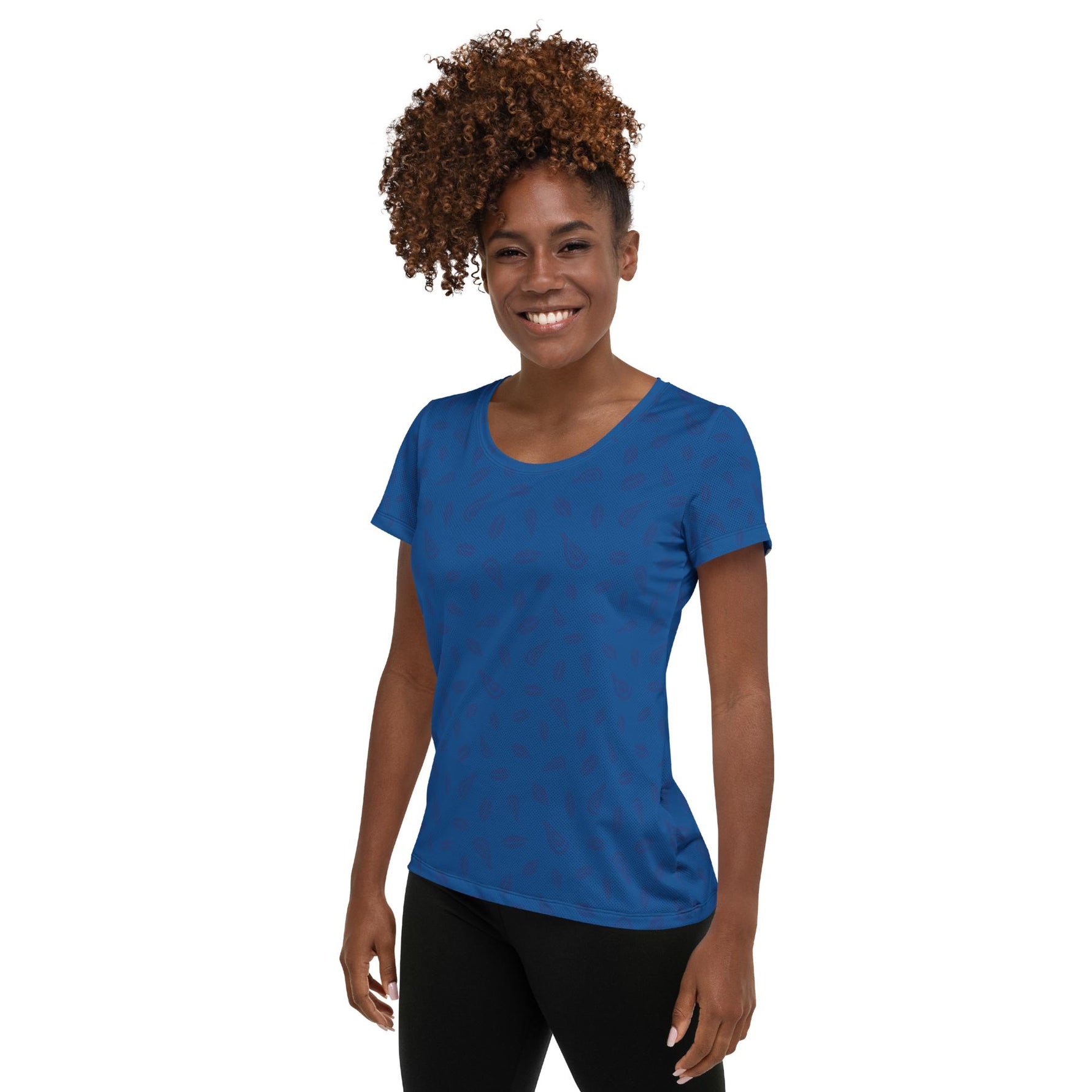 Women's Athletic Tee - Blueberry - Knife Shift