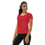 Women's Athletic Tee - Strawberry - Knife Shift