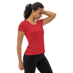 Women's Athletic Tee - Strawberry - Knife Shift