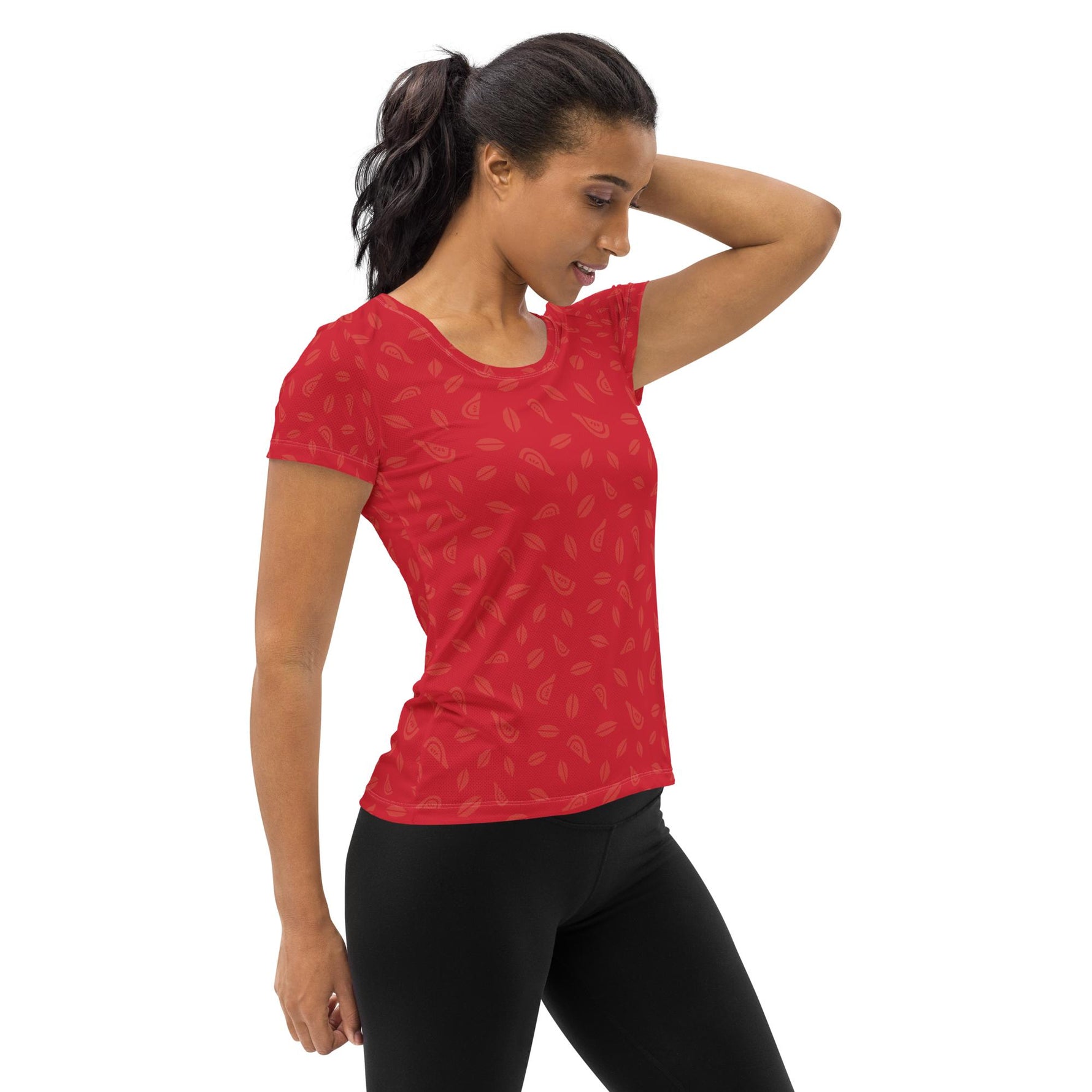 Women's Athletic Tee - Strawberry - Knife Shift