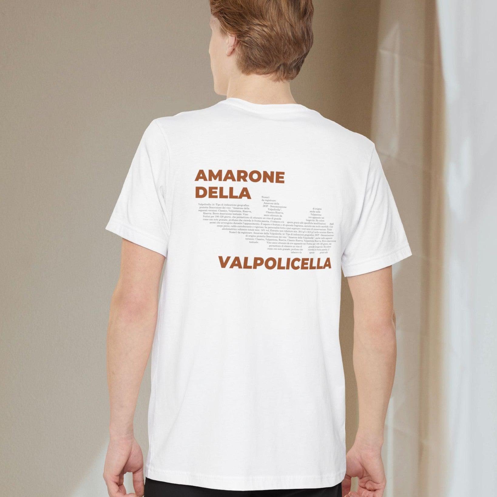 Amarone Wine Map - Pocket T-shirt-T-Shirt-gift ideas for foodies-Knife Shift