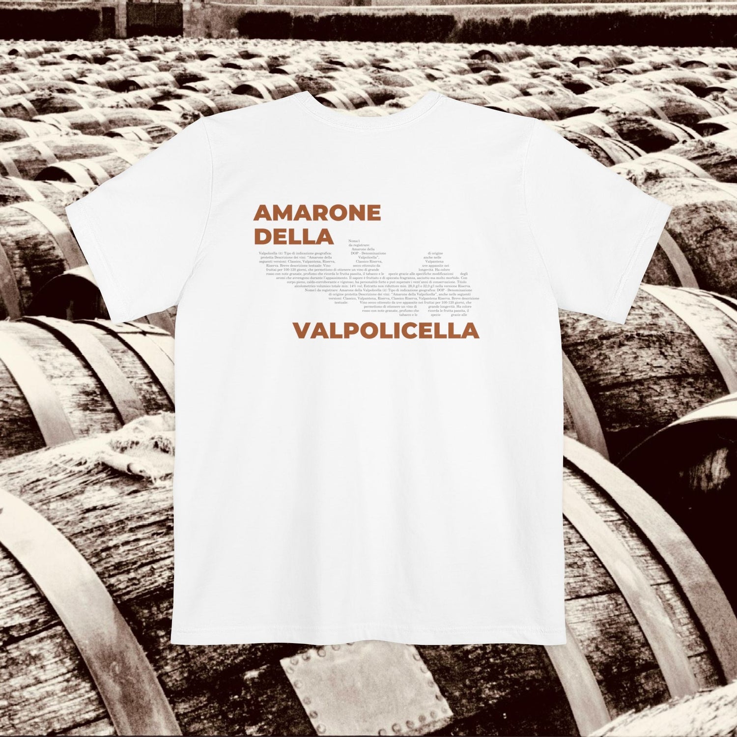 Amarone Wine Map - Pocket T-shirt-T-Shirt-gift ideas for foodies-Knife Shift