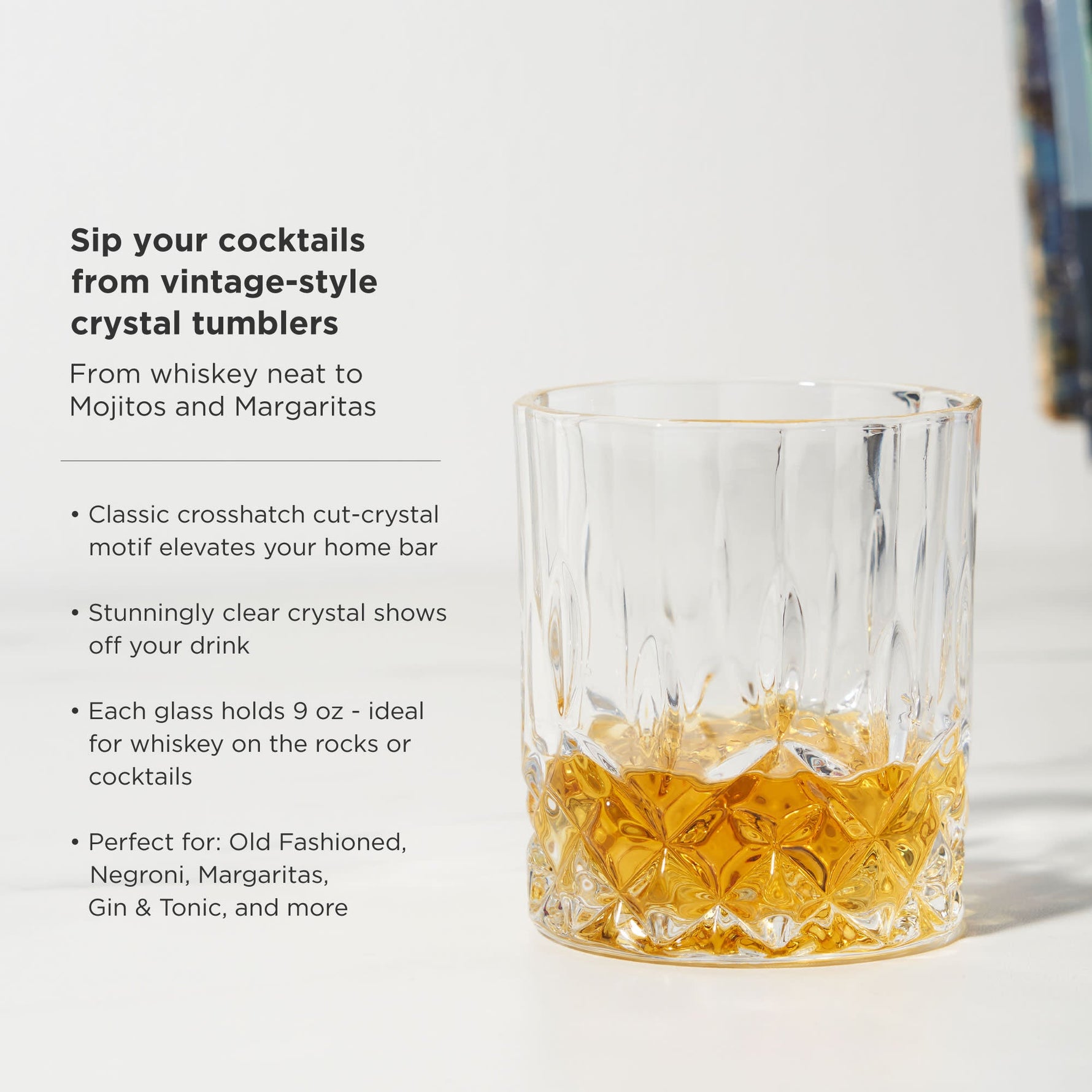 8-Piece Ice Sphere Mold and Crystal Rocks Glass Gift Set - Knife Shift