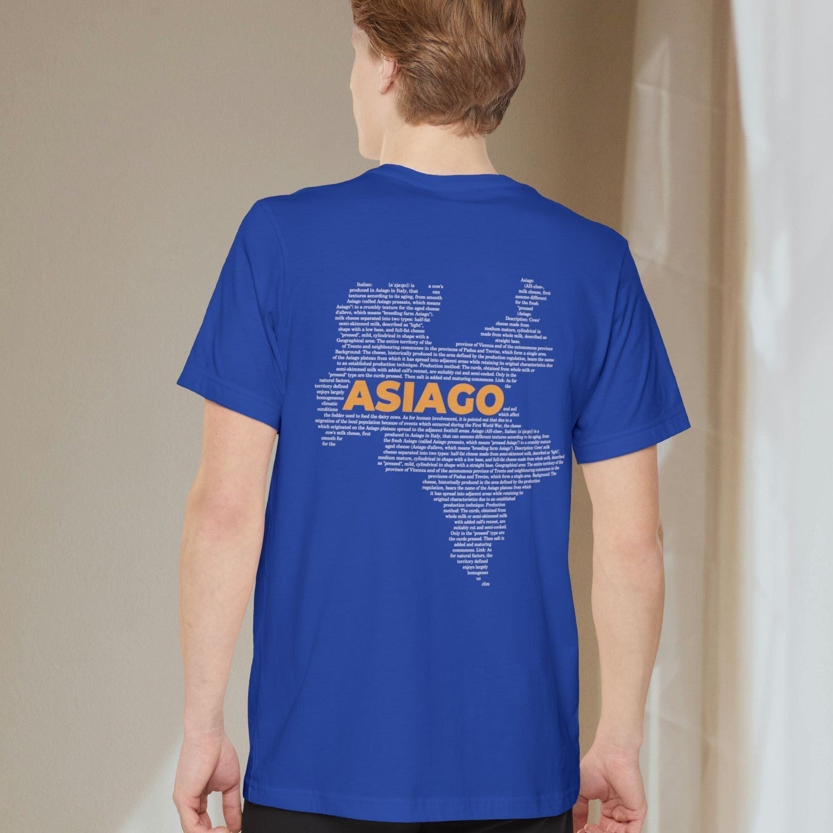 Asiago Cheese Map - Pocket T-shirt-T-Shirt-gift ideas for foodies-Knife Shift