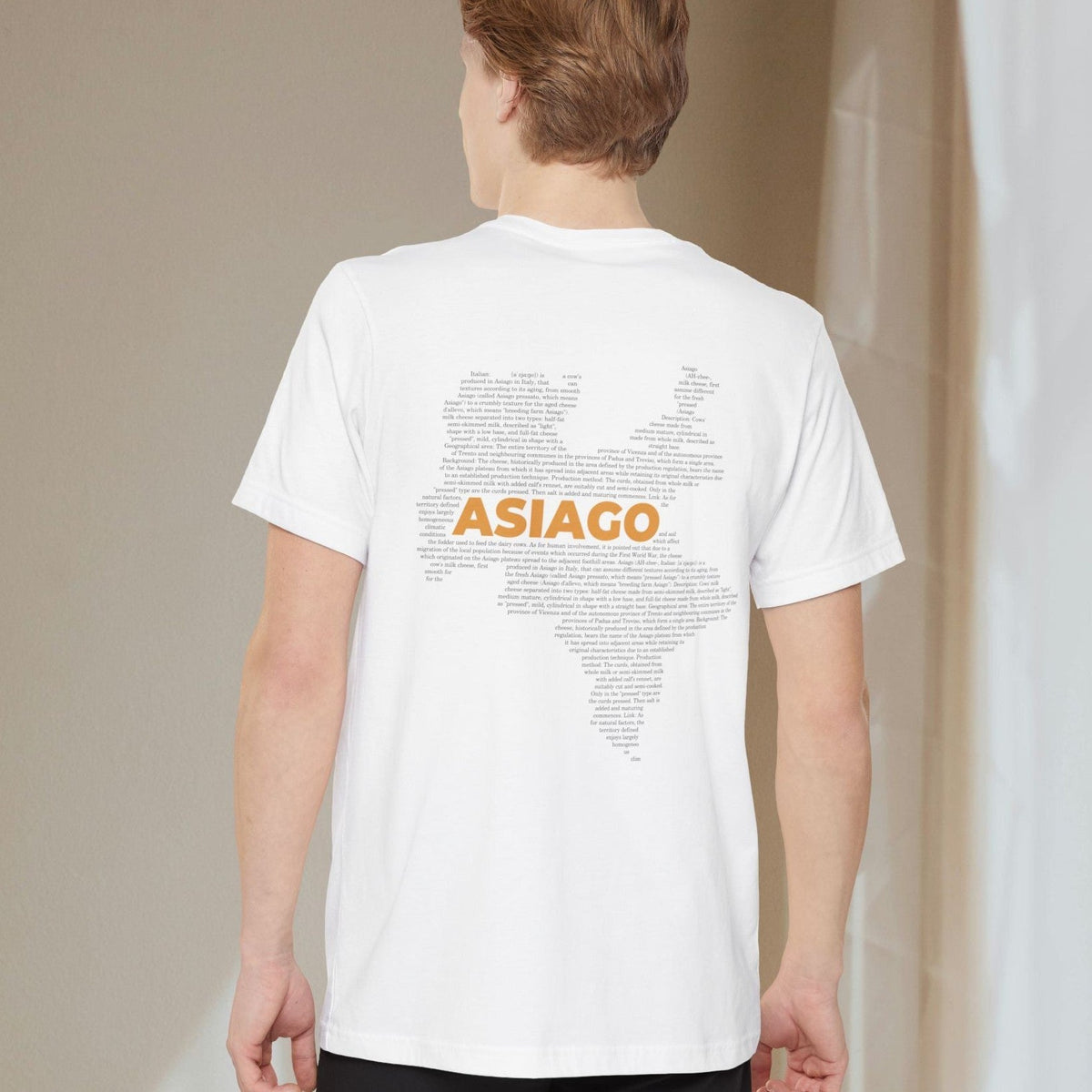 Asiago Cheese Map - Pocket T-shirt-T-Shirt-gift ideas for foodies-Knife Shift