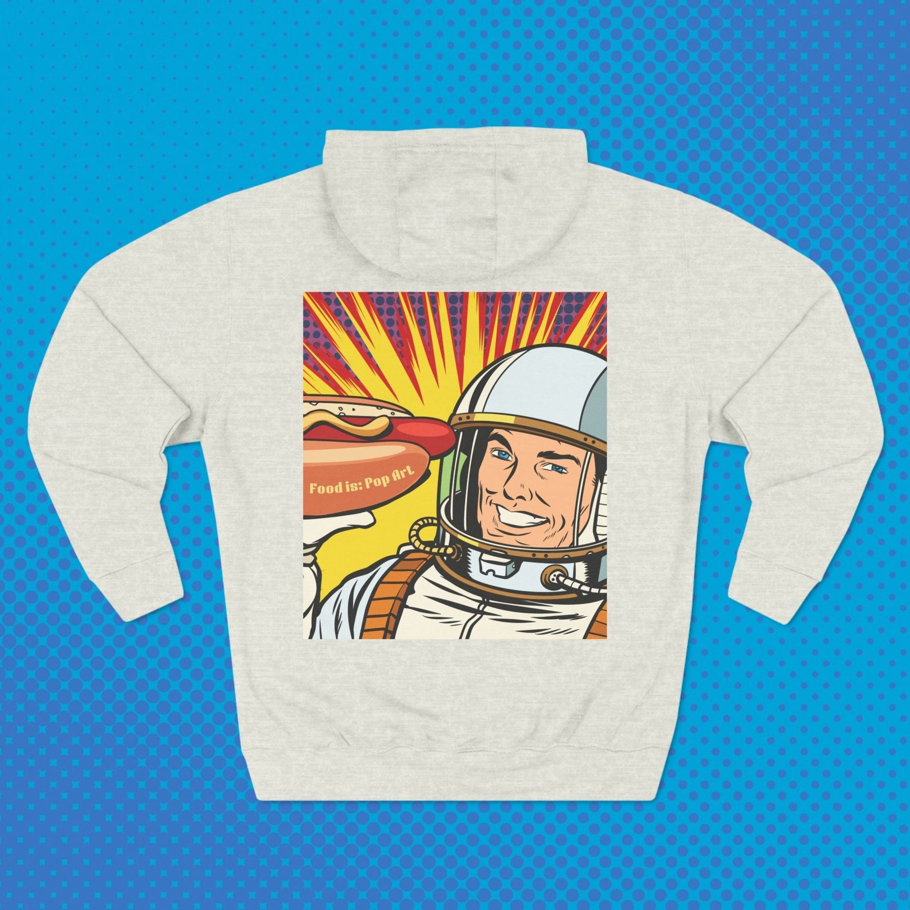 Astronaut Hotdog - Food Pop Art Hoodie-Hoodie-gift ideas for foodies-Knife Shift