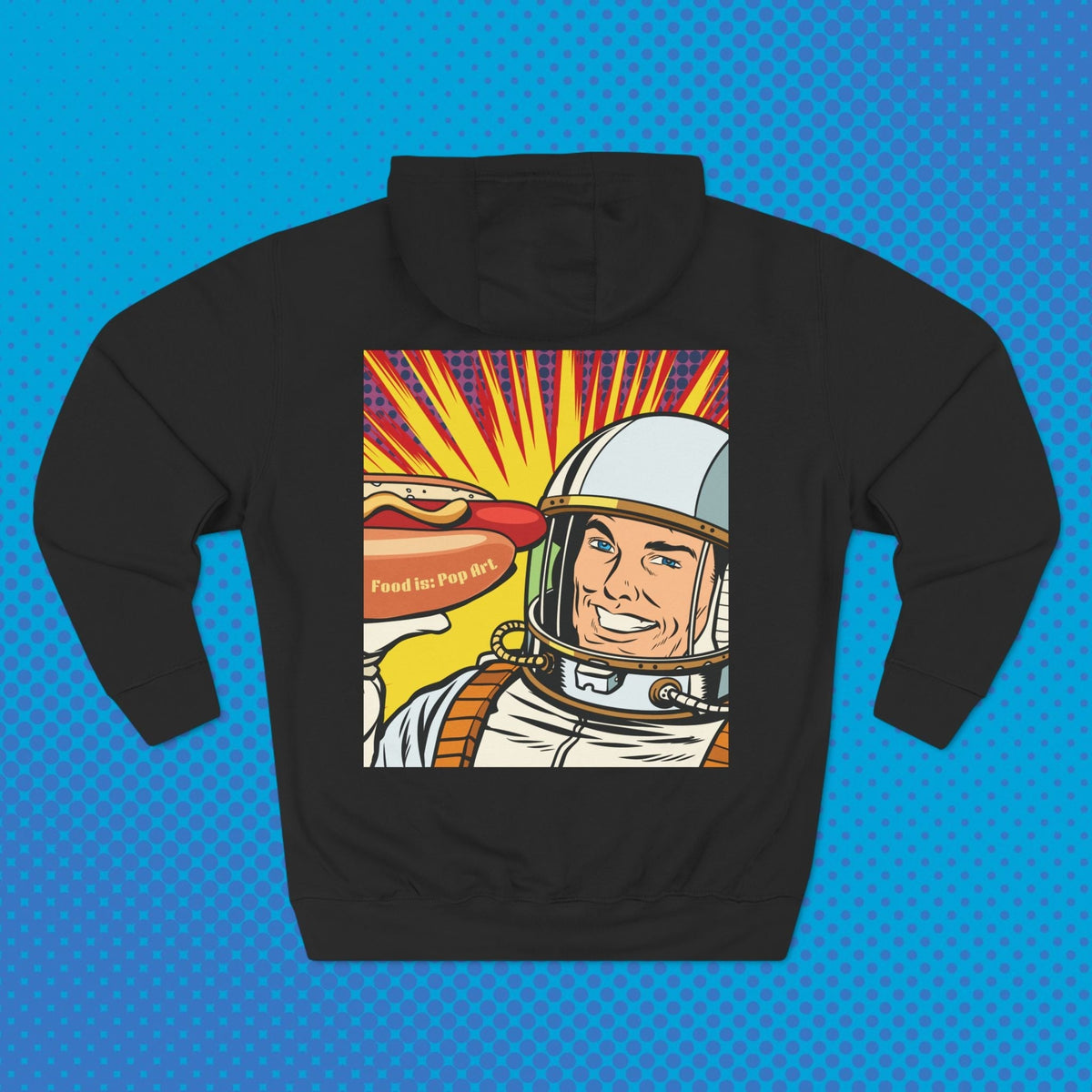 Astronaut Hotdog - Food Pop Art Hoodie-Hoodie-gift ideas for foodies-Knife Shift