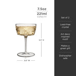 Beau Crystal Cocktail Coupes - Knife Shift