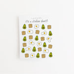Mini Breakfast Clear Sticker Sheet - Knife Shift