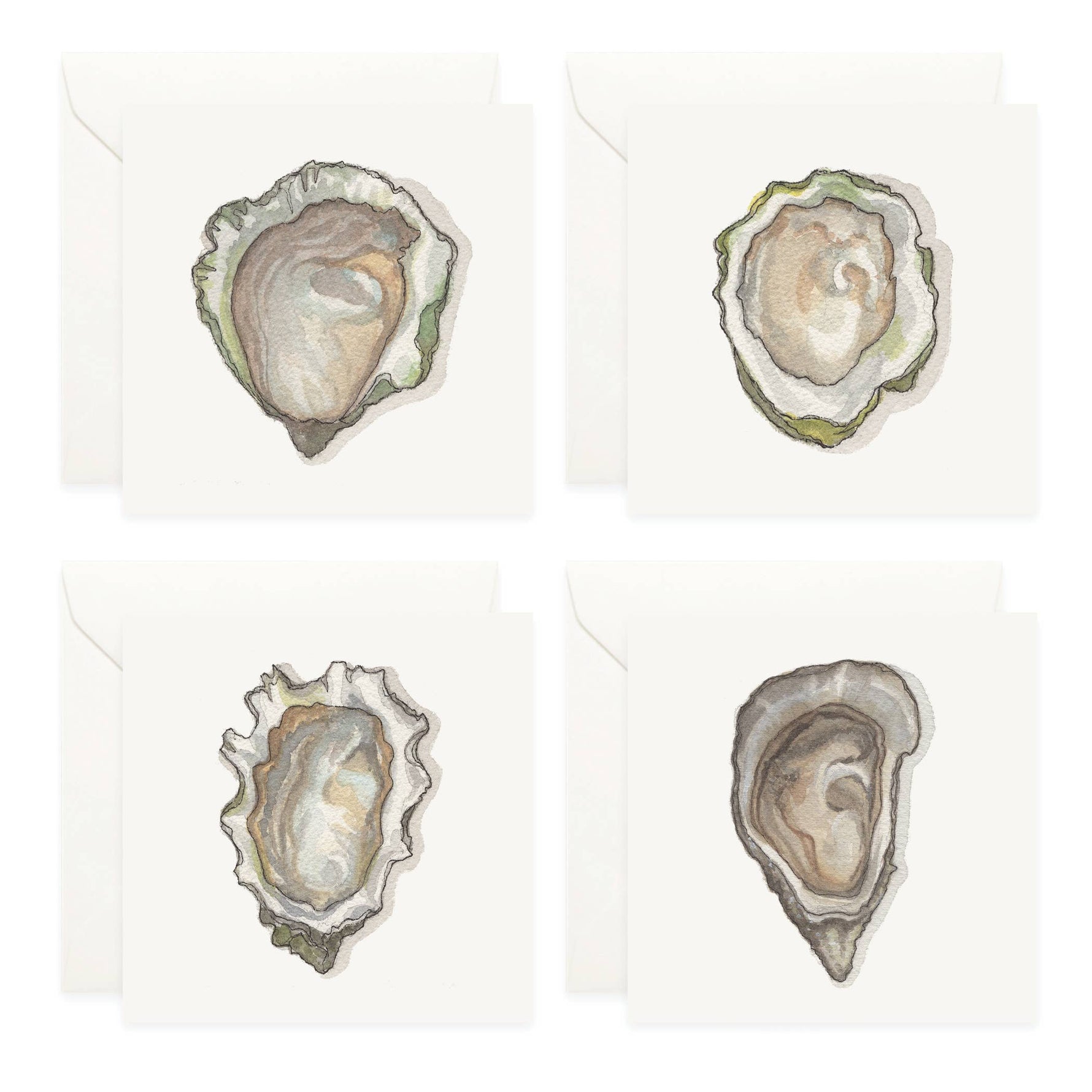 Mini Cards Set / Oysters - Knife Shift
