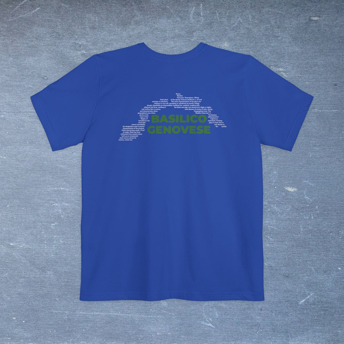 Basilico Genovese Map - Pocket T-shirt-T-Shirt-gift ideas for foodies-Knife Shift