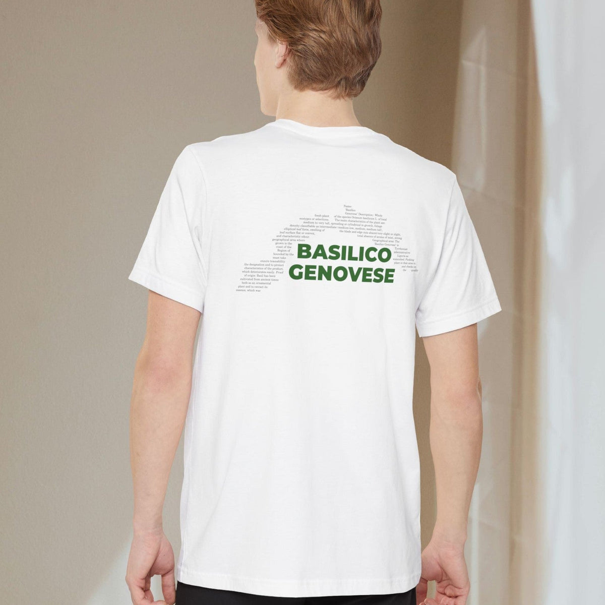 Basilico Genovese Map - Pocket T-shirt-T-Shirt-gift ideas for foodies-Knife Shift