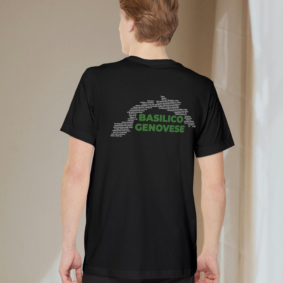 Basilico Genovese Map - Pocket T-shirt-T-Shirt-gift ideas for foodies-Knife Shift