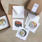 Mini Cards Set / Sushi . Maki - Knife Shift