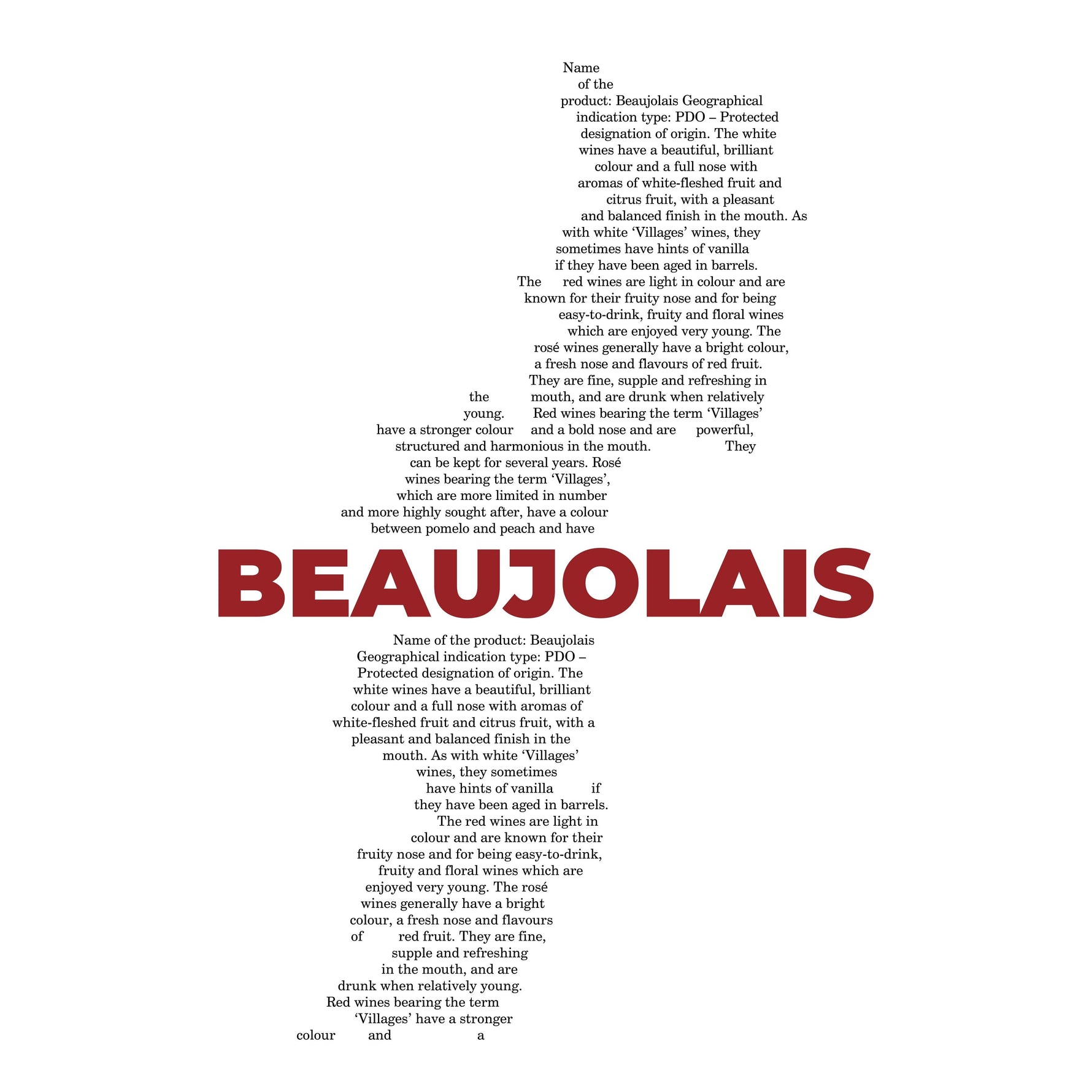 Beaujolais Wine Map - Pocket T-shirt-T-Shirt-gift ideas for foodies-Knife Shift