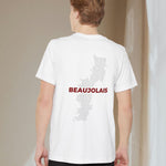 Beaujolais Wine Map - Pocket T-shirt-T-Shirt-gift ideas for foodies-Knife Shift