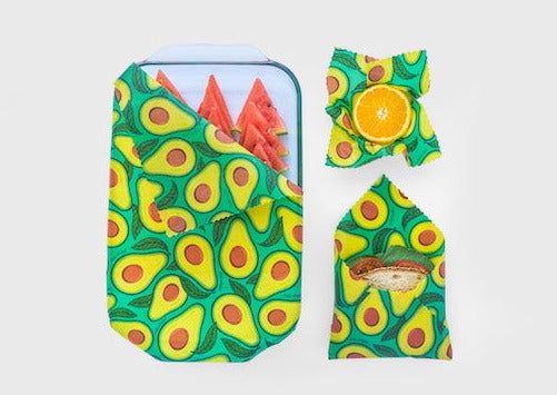 Beeswax Food Wrap - Avocado Print - Knife Shift