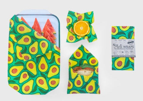 Beeswax Food Wrap - Avocado Print - Knife Shift