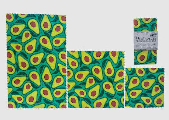 Beeswax Food Wrap - Avocado Print - Knife Shift
