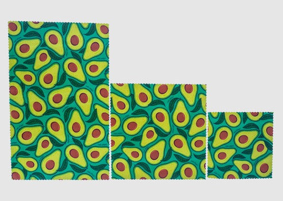 Beeswax Food Wrap - Avocado Print - Knife Shift