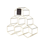 Geo Countertop Wine Rack in Gold - Knife Shift