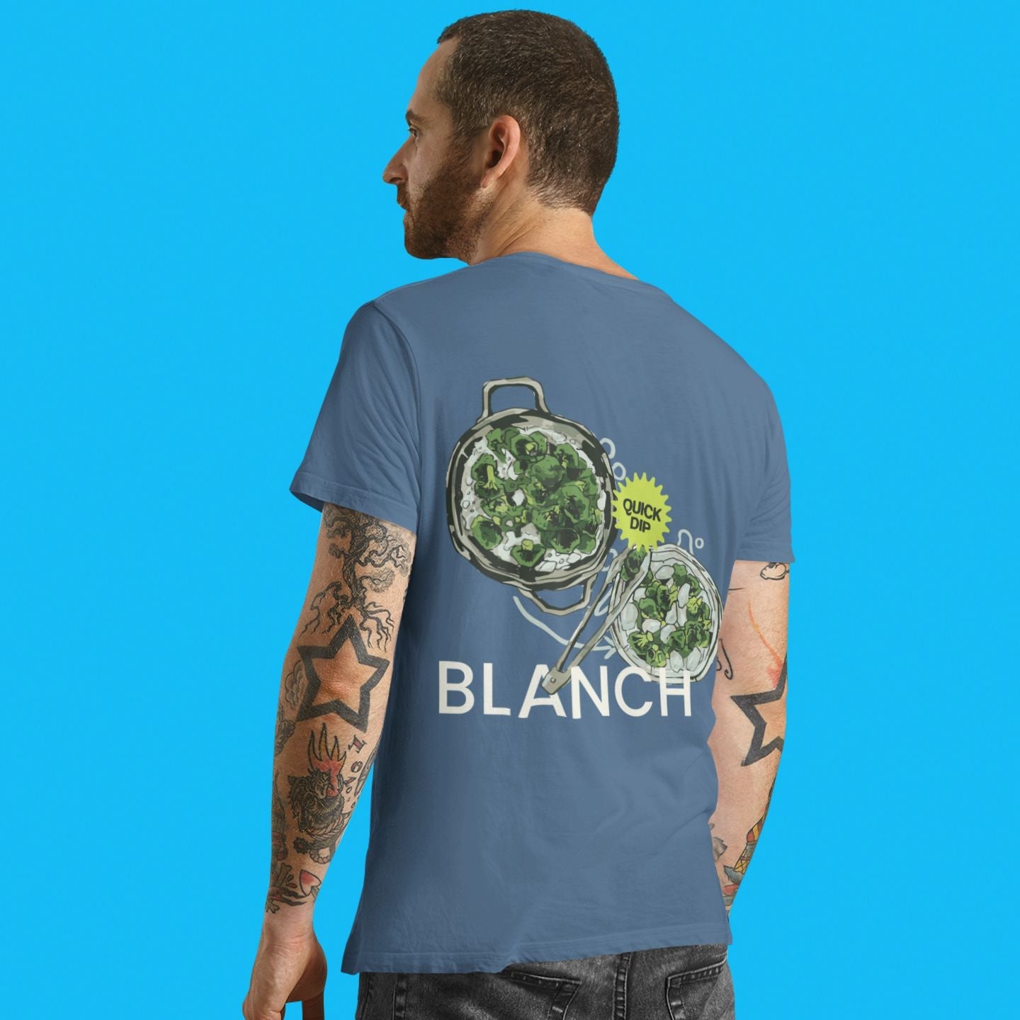 Blanch Technique - Unisex Heavyweight T-shirt-T-Shirt-gift ideas for foodies-Knife Shift