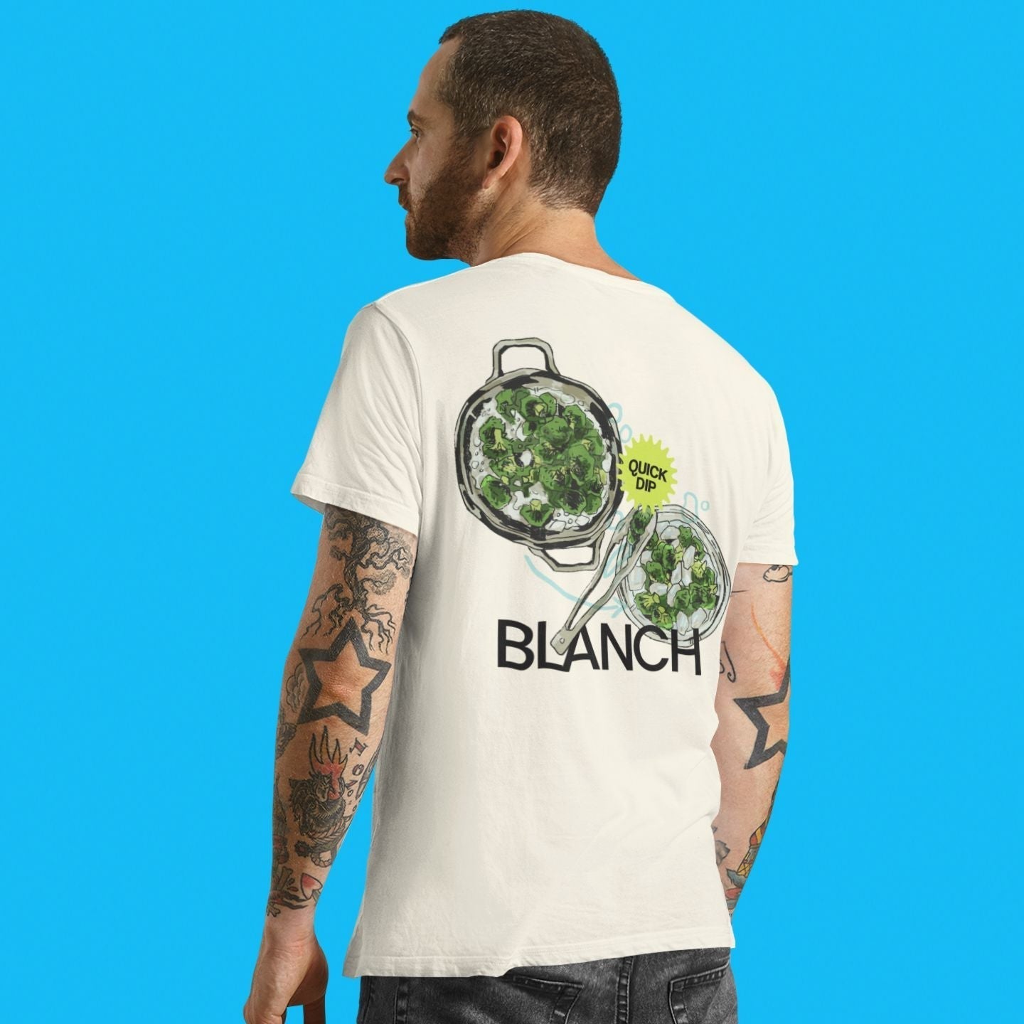 Blanch Technique - Unisex Heavyweight T-shirt-T-Shirt-gift ideas for foodies-Knife Shift