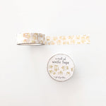 Boba Washi Tape w Gold Foil - Knife Shift