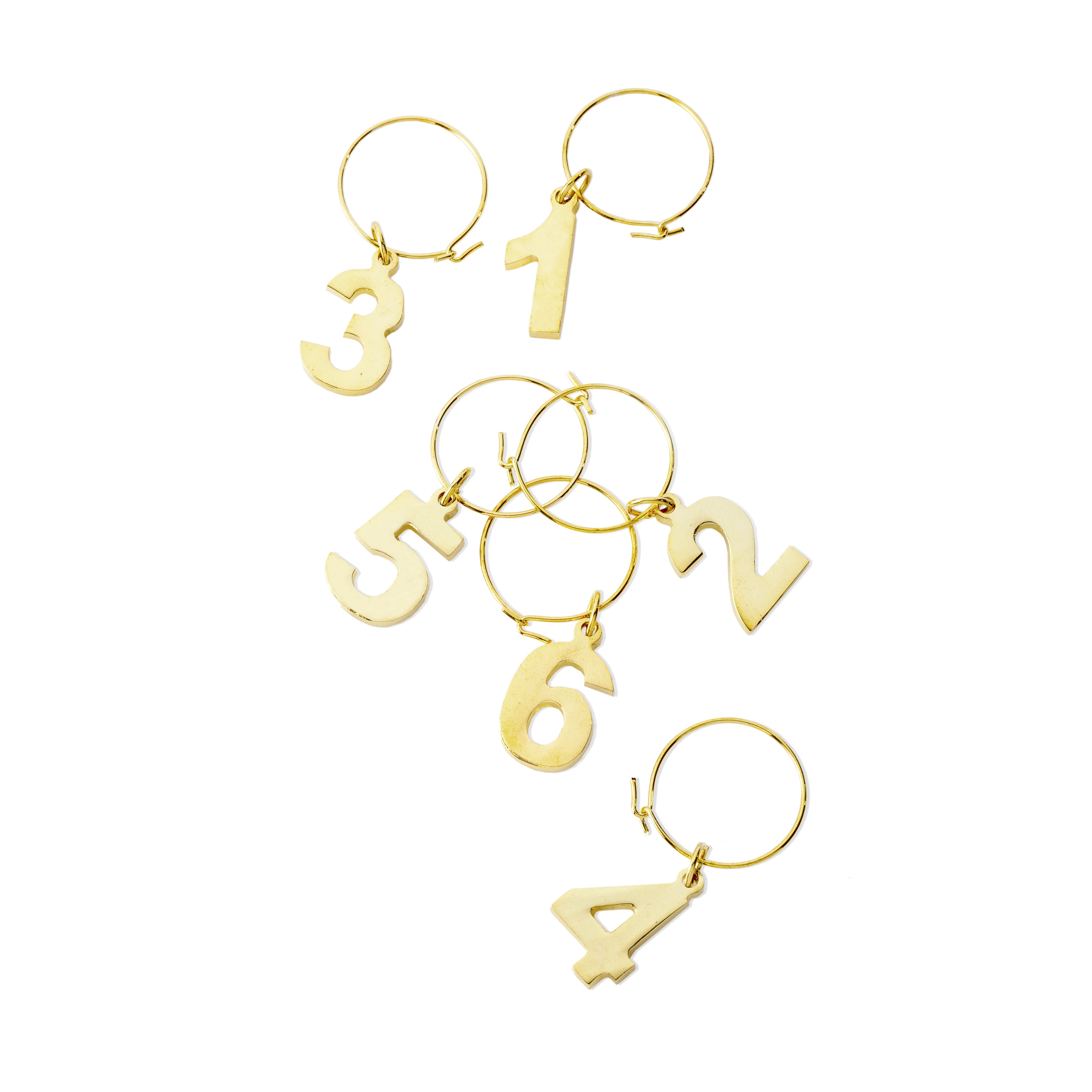 Gold Plated Wine Charms - Thumbnail 5